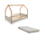 Cama Montessori Moana + Colchão D23 - Cinza/Amêndoa - comprar online