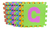 Set 10 30x30 Alfombra Infantil Goma Eva Cuadros Bebes Niños Color Multicolor Letras
