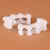 Imagem do Separador de dedo do pé de silicone duro, 2 peças = 1 par, 3 buracos, hálux v
