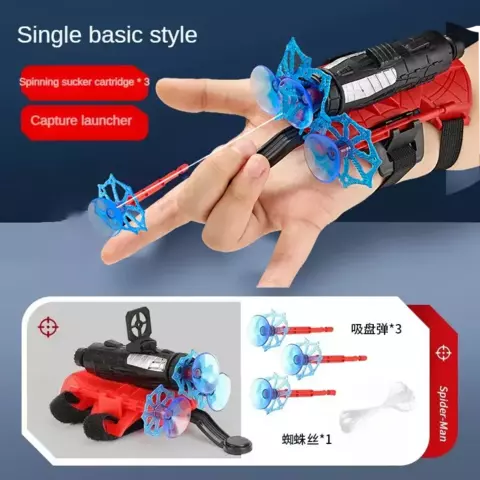 Spiderman Wrist Toy Set para Crianças, Personagens de Anime, Luva de RPG, Actio