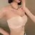 Sutiã sem alças peito envoltório bandeau sem costura respiráve - comprar online