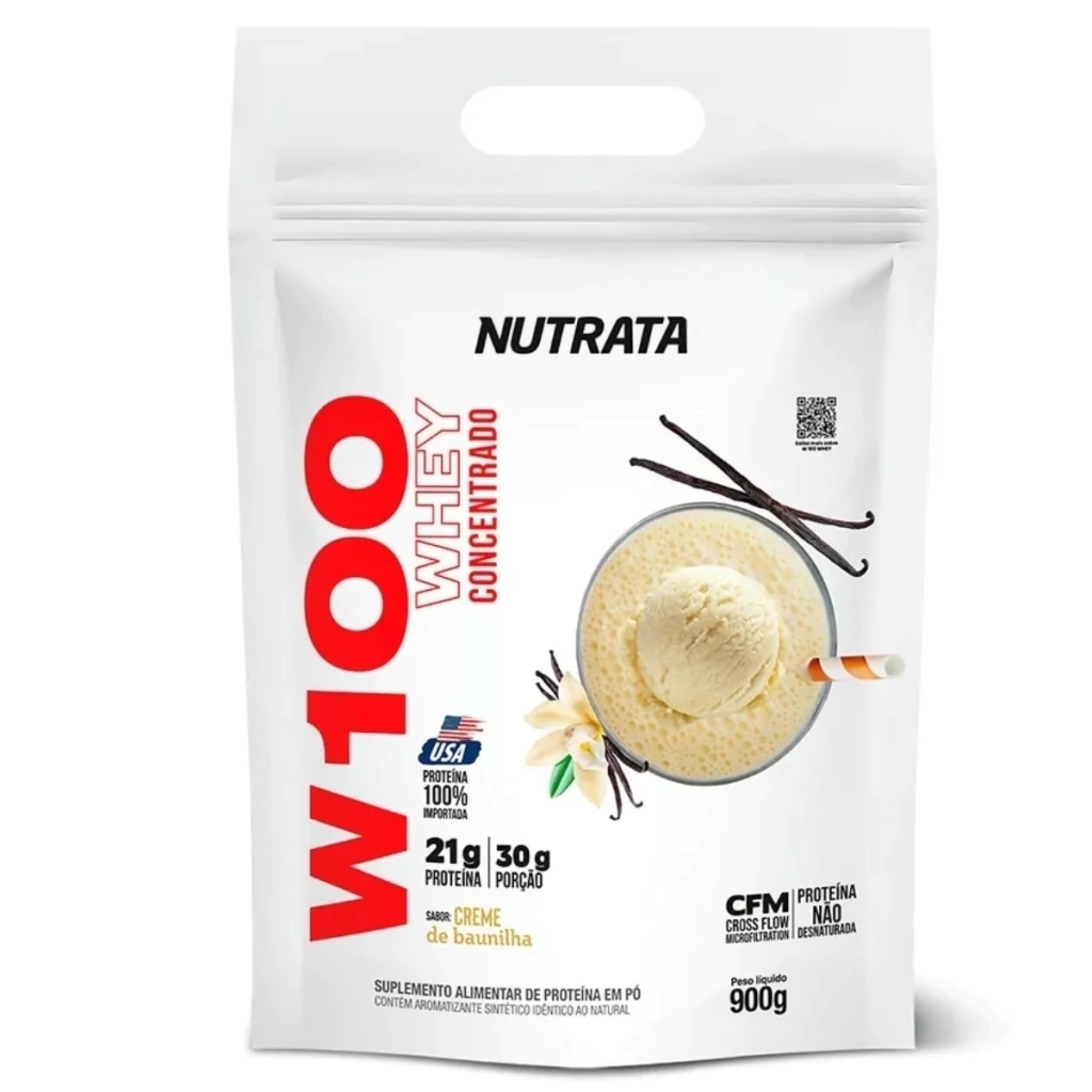 Whey W100 Concentrado Refil 900gr - Nutrata