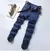 Imagem do Masculino confortável macio negócios casual denim fino ajuste