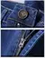 Imagem do Masculino confortável macio negócios casual denim fino ajuste