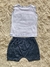 Conjunto Baby Boys Branco com azul caneta - comprar online