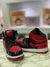 Tênis Infantil Air Force Cano Alto Vermelho e Preto na internet