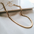 Colar malha snake semi joia em ouro 18K na internet