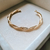 Bracelete trançado semi joia em ouro 18K - Malu Semijoias e Acessórios