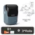 Impresora térmica portátil NIIMBOT B1 con cintas y etiquetas adhesivas en color blanco.