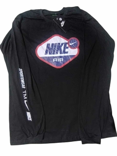 Camiseta Manga Longa Nike Air - Preta