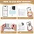 Imagem do Impressora térmica do bolso X6 com papel, etiqueta portátil, etiqueta, Bluetooth