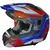 Capacete X11 Crossover Adventure Azul Vermelho Brilhante - Big Motos