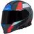 Capacete X11 Revo Pro Flagger Azul e Vermelho Fosco