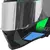 Capacete X11 Revo Pro Flagger 2 Verde e Azul Fosco - Big Motos