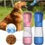Garrafa De Água 2 Em 1 Portátil Para Gatos Cães E Dispensador Multifuncional