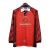 Camisa Retrô Manchester United I 1996 manga longa - Masculina Nike - Vermelha com detalhes em preto