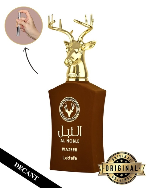 Decant Lattafa AL NOBLE WAZEER Eau de Parfum - Perfume Árabe Feminino 2ml, 5ml e 10ml