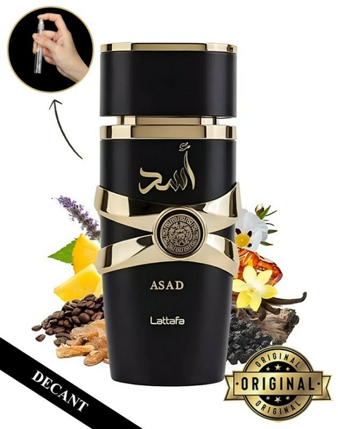 Decant Lattafa ASAD Eau de Parfum - Perfume Árabe Masculino 2ml, 5ml e 10ml - comprar online