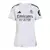 Camisa Real de Madrid I 25/26 - Torcedor Adidas Feminina - Branca com detalhes em cinza e amarelo