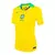 Camisa Seleção Brasileira I 25/26 - Torcedor Nike Feminina - Amarela com detalhes em verde