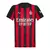 Camisa AC Milan I 25/26 - Torcedor Puma Feminina - Preta e vermelha com detalhes em cinza