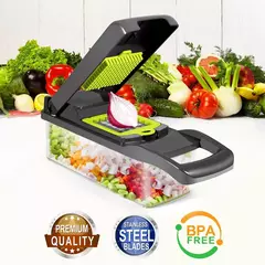 Cortador de frutas e legumes multifuncional