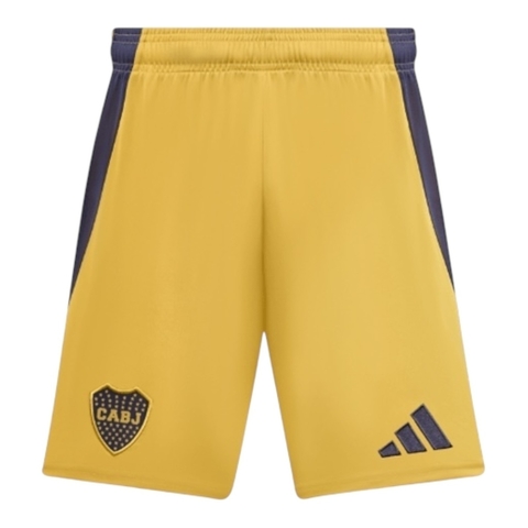 Short Boca Juniors II 25/26 - Masculino Adidas - Amarelo com detalhes em azul