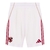 Short Short Al-Ahly I 25/26 - Masculino Adidas - Branco com detalhes em vermelho
