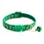 Ajustável Colorido Pet Bell Collar, Coleiras Padrão Gato, Gatinho DIY Anel, Co