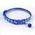 Ajustável Colorido Pet Bell Collar, Coleiras Padrão Gato, Gatinho DIY Anel, Co