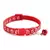 Ajustável Colorido Pet Bell Collar, Coleiras Padrão Gato, Gatinho DIY Anel, Co