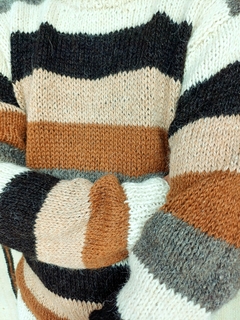 PULÓVER DE LLAMA RAYAS M/L - tienda online