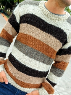 PULÓVER DE LLAMA RAYAS M/L - RECUERDO SALTEÑO