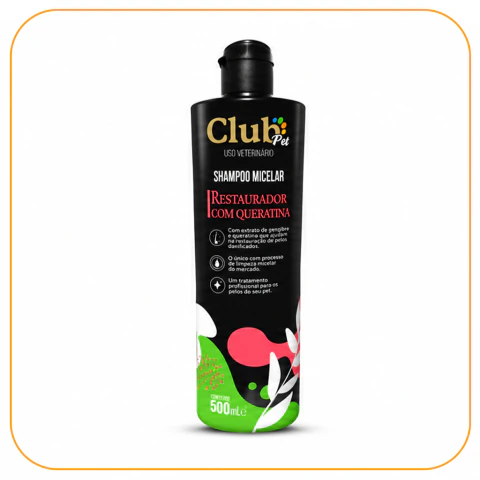 Shampoo ClubPet Micelar Restaurador 500ml