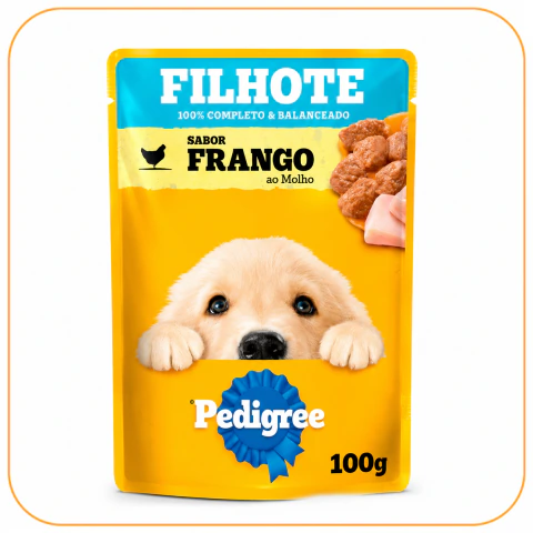 Sachê Pedigree Frango ao Molho para Cães Filhote 100 g