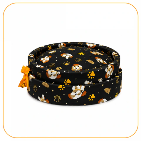 Cama Pet Redonda Preta