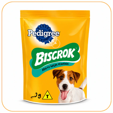 Biscoito Pedigree Biscrok Cães Adultos Raças Pequenas 150G
