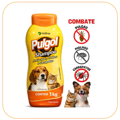 Shampoo Antipulgas Pulgol Vetbras 500ml - comprar online