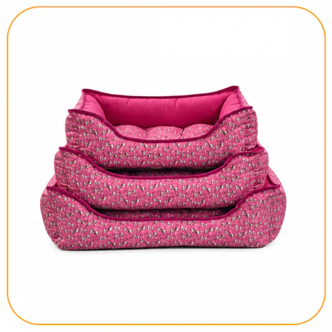 Cama Pet Jr Rosa 3 Tamanhos
