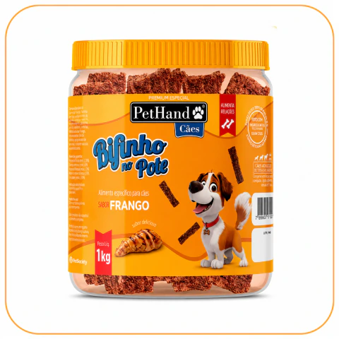 Bifinho para Cães Super Premium Frango Pote 1kg