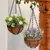 Cesta de flores artificiais eucalipto rosa lavanda decoração de jardim - loja online