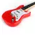 Guitarra estilo real infantil - 17 Polegada crianças brinquedo de guitarra elétrica com 4 cordas luzes led