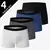4/10 peças cuecas - roupa interior masculina para adolescentes pai-filho simples e elegante - Loja Casa do Juba