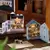 Diy mini casa de boneca de madeira com detalhes reais incríveis - loja online