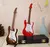 Imagem do Mini guitarra elétrica de madeira, modelo de guitarra em miniatura, instrumento