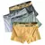 Imagem do 10 peças cuecas aleatórias de roupa interior masculina moda alta estiramento boxer shorts