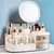 Caixa De Armazenamento De Maquiagem Com Espelho, Dressing Table, Organizador De maquiagens - comprar online