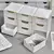 Organizador de mesa chique de 3 camadas com gavetas, ideal para material de escritório - comprar online
