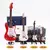 Mini guitarra elétrica de madeira, modelo de guitarra em miniatura, instrumento na internet