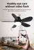 Ventilador de teto led 40w, soquete e27 com controle remoto na internet